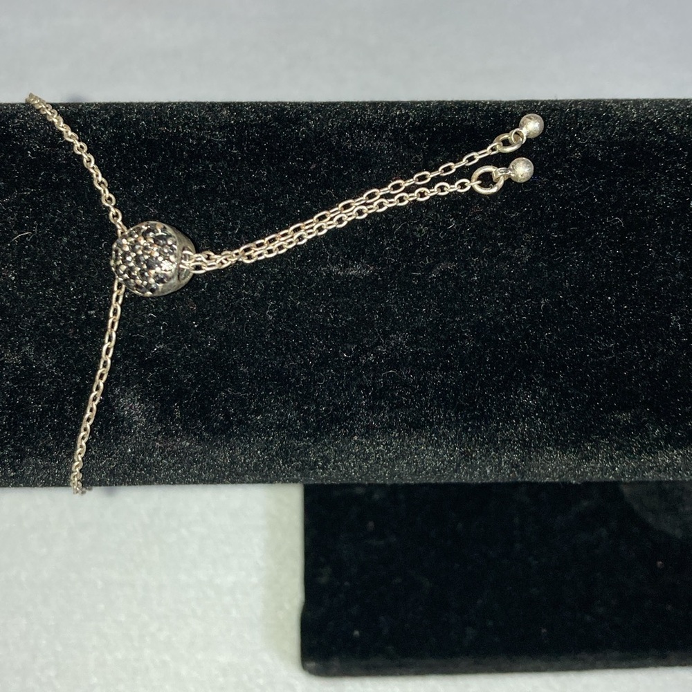ADJUSTABLE SILVER PLATED "COUNT YOUR BLESSINGS" BRACELET - Picture 7 of 10